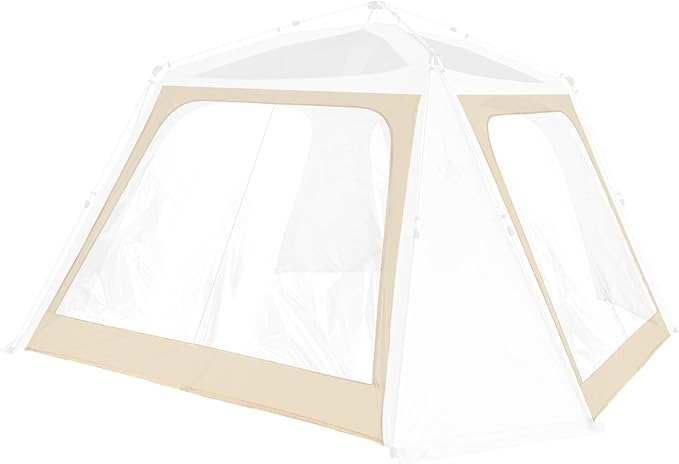 Alvantor® 12' x 12' Pop Up Gazebo, Canopy Tent All Weather & 4-Season Use, 4-Door PVC/Mesh/Polyester Curtain Addable, Top Mesh & Cover Portable Pergolas Pavilion for Patio, Backyard, Deck