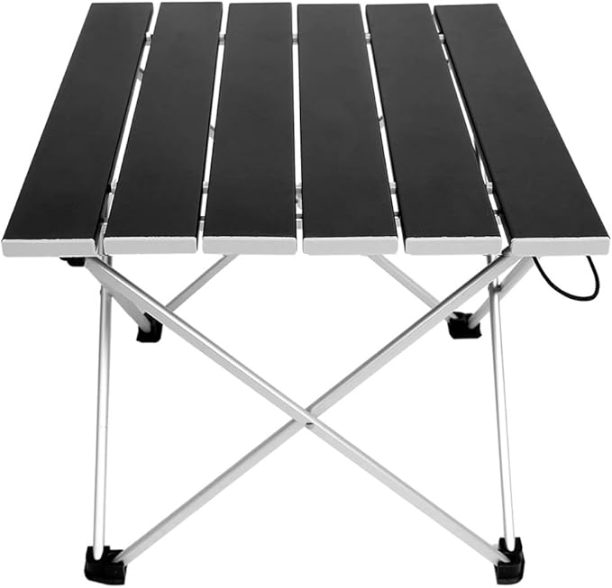 Camping Table, Folding Beach Table, Aluminium Alloy Portable Folding Table with Bag, Portable Beach Table, BBQ Camping Table Desks for Outdoor Picnic