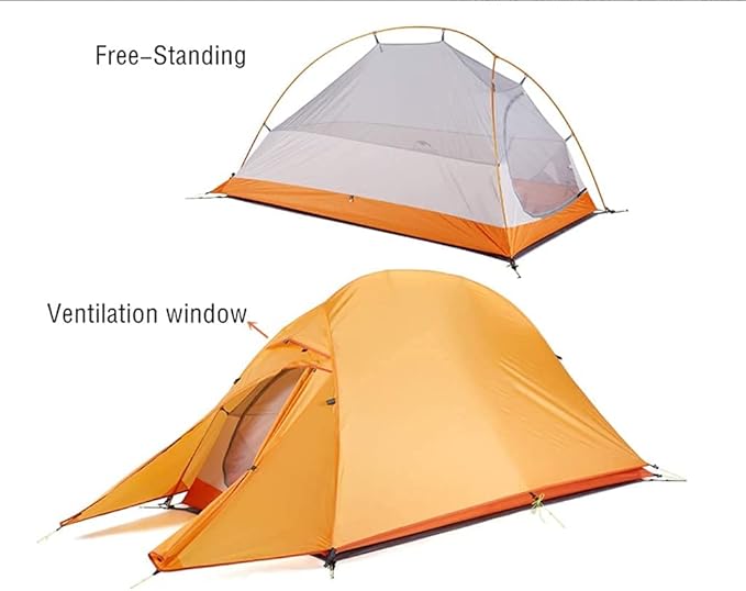 GeRRiT Outdoor Camping Tent 2 3 Person Tent Lightweight Backpacking Tent 4 Season for Outdoor Camping,Backpacking,ng,Mountaineering Travel