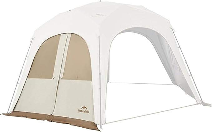 Naturehike Quarter/Hexagonal Camping Tent Canopy Sun Shade,Outdoor Tent for Camping,Fishing,Picnics, Canopy Available with Ground Cloth,Door Curtains, Connector (Door Curtain, Hex)