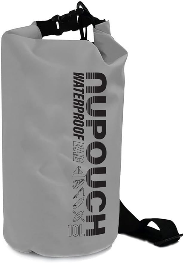 Nupouch Waterproof Dry Bag: 2L/5L/10L/20L Roll Top Lightweight Dry Storage Bag, Backpack for Travel, Swimming, Boating, Kayaking, Camping, or Beach