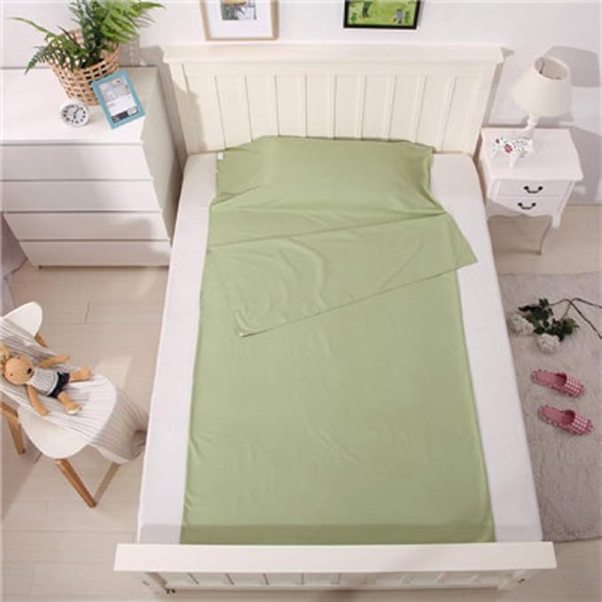 Sleeping Bag Liner Travel Sheets for Hotel Camping Sheets Travel Bed Sheets for Hotel Lightweight Single &Double Compact Sleeping Bag Sack Breathable Travel Sleeping Bag for Hotels Adult Compact Sacks
