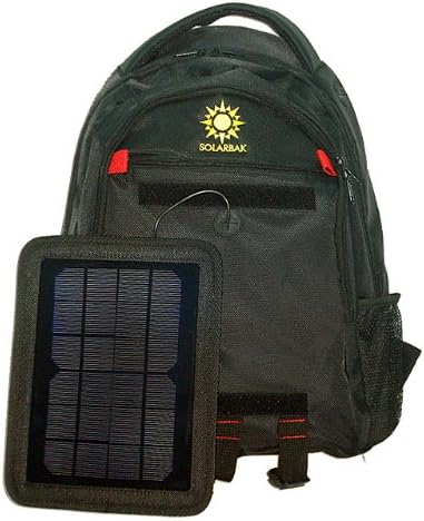 Solar Powered Backpack, Charges Mobile Devices, Take Your Power with You, 12k mAh L-ion Battery, Black & Blue - Stay Charged My Friends ..