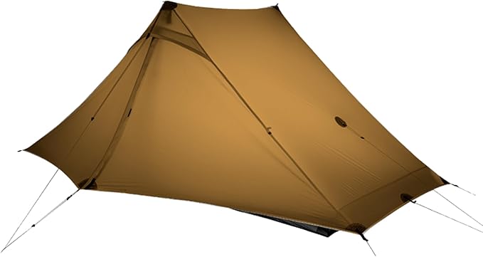 3F UL GEAR Lanshan 2 Person Tent Hiking Ultralight Camping Tent Professional 15D Silnylon Rodless Trekking Pole Tent Waterproof Backpacking Outdoor for Camping, Bivvy