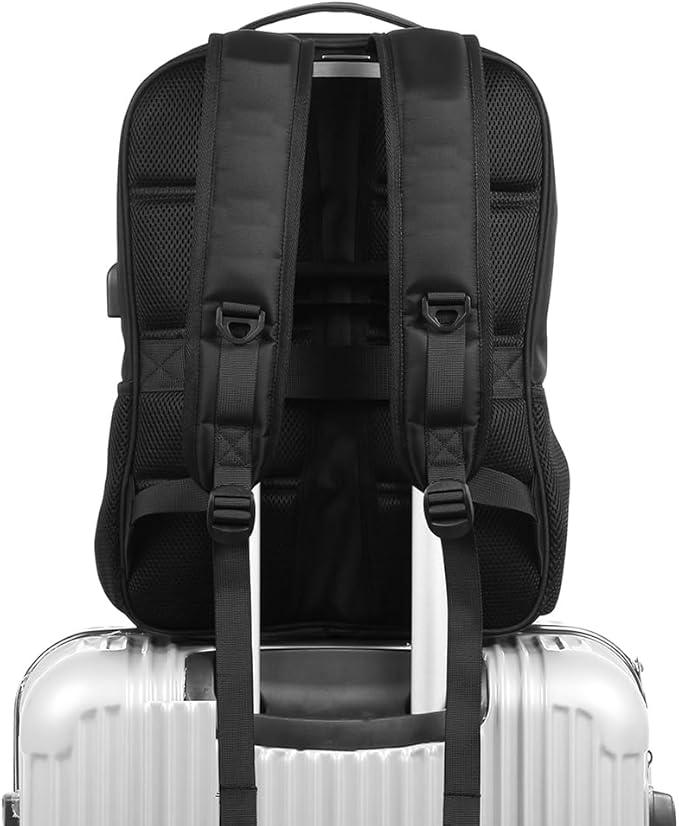 Solar Backpack with 14W Solar Panel Dual USB Port Waterproof Nylon Backpack for Outdoors Large-acity Travel Bag for Hiking Climbing