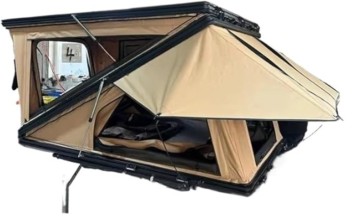 Lightweight Triangle Hardshell Roof Tent Clamshell Rooftop Tent 2 Person Aluminum Car Camping Hard Shell Roof Top Tent