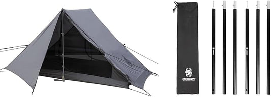 OneTigris HILLRIDGE Ultralight Backpacking Tent + Tent Poles