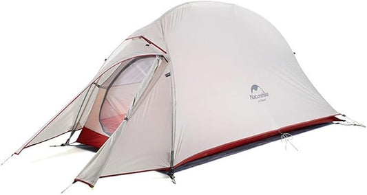 Naturehike 1/2/3Person Lightweight Camping Tent, Waterproof Tent with Inner Tent&Ground Cloth Mat, Portable Backpacking Shelter for Outdoor