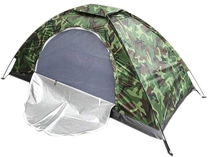 GeRRiT Products 2-3 Person Backpack Camping Tent, 4 Seasons Family Tent, Beach Tent for Outdoor Hiking Fishing Fishing Picnic 200X100X100cm