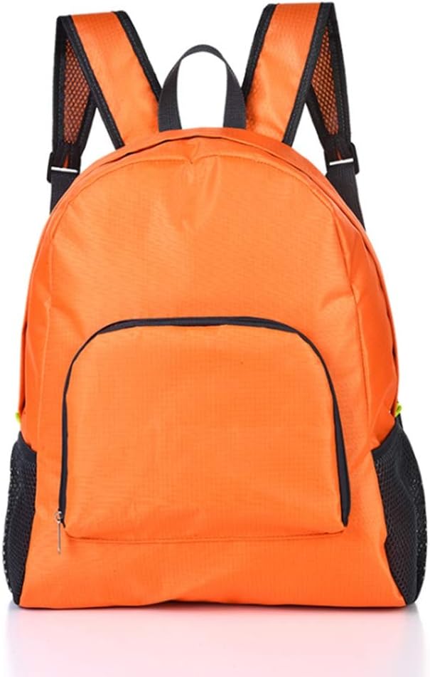 Backpack Packable Foldable Ultra Lightweight Water Resistant Durable Camping Travel Hiking Daypack for Men Women (Orange)