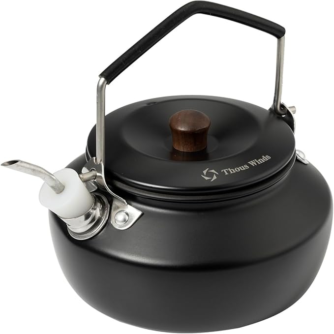 Thous Winds 0.6 Liter Stainless Steel Camping Kettle with Extension Spout