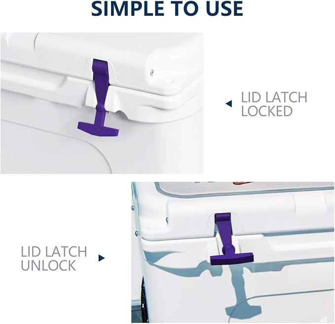 Replacement Lid Latches (2 Pack) Compatible with All Yeti,RTIC, Other Related Hard Coolers,Made of Premium Hard Durable Rubber, Easy to Install