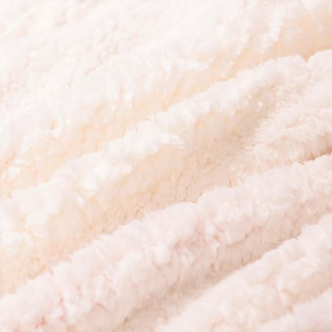 NANPIPER Sherpa Blanket Queen Fleece Bed Blankets Soft and Warm Fuzzy Microfiber,Orange 90"x90"