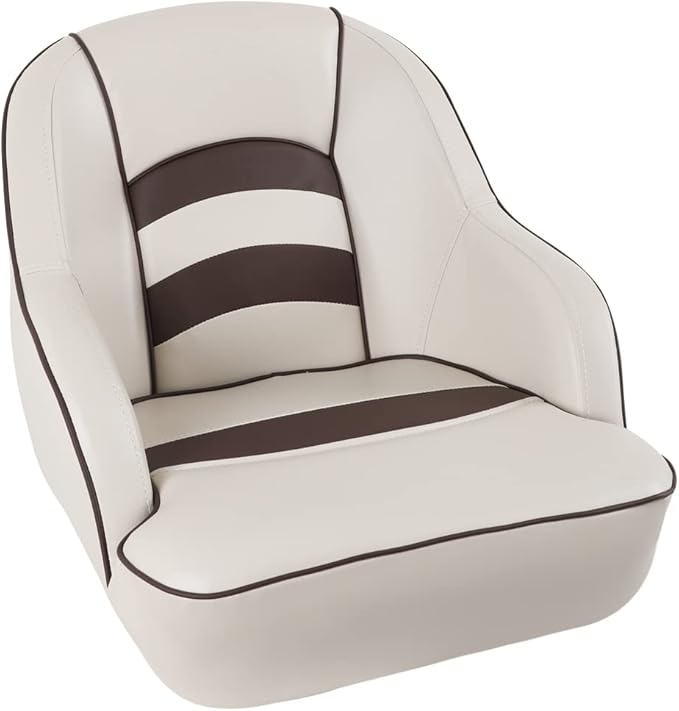 Bucket Pontoon Boat Seat (Tan/Brown)