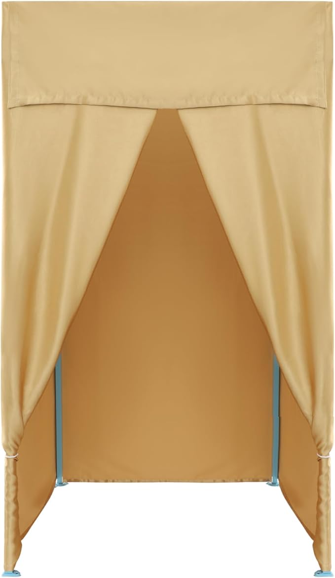 Portable Privacy Dressing Room Folding Fitting Room Portable Dressing Room Freestanding Foldable Changing Room with Curtain for Indoor Fashion Photoshoots, Camping, Or Pool
