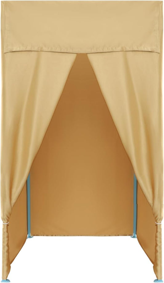 Portable Privacy Dressing Room Folding Fitting Room Portable Dressing Room Freestanding Foldable Changing Room with Curtain for Indoor Fashion Photoshoots, Camping, Or Pool
