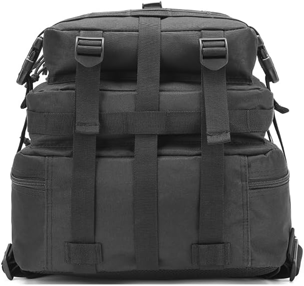 Military Tactical Backpack, Hunting Backpack for Men Hiking Camping Army Molle Daypack 3-Day Pack(Black1.2)