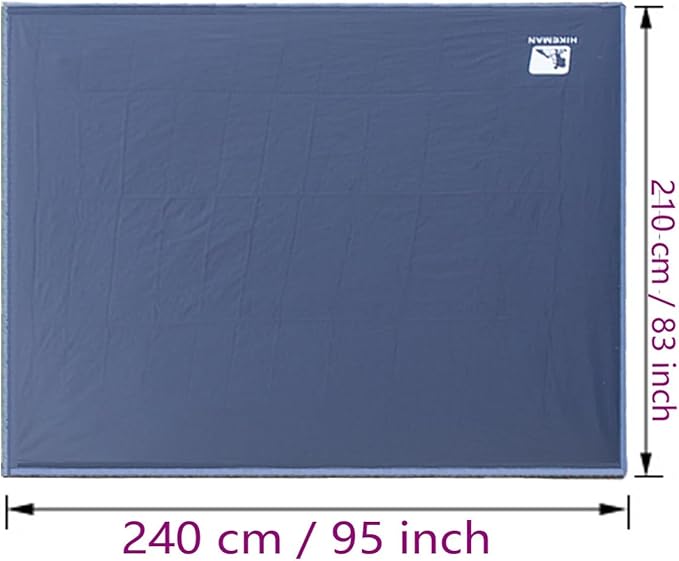 Bringsine Tent Footprint,Waterproof Camping Tarp,Ground Sheet Mat Floor to Elevate Your Camping,Hiking,Backpacking,Hammock,Beach Experience+Tent Stakes(95"x83")