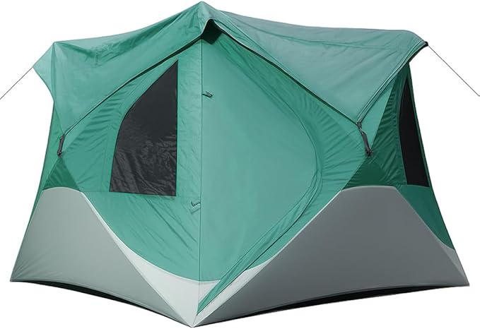 Instant Pop Up Camping Tent for 4-6 People | High-End All-Season Tent with Mesh Windows, Waterproof Rainfly & Tool-Free Setup | Easy Setup Outdoor Tent for Overlanding & Camping by North Haven