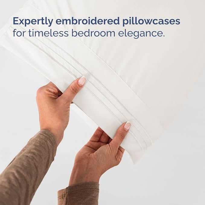 Full XL Bed Sheet - 4 Piece Full XL Bed Sheets Set - Soft, Breathable & Cooling - Hotel Luxury Bedding for Women, Men, Kids, Teens, Boys & Girls - Deep Pockets, Fade and Wrinkle Free - Antique White