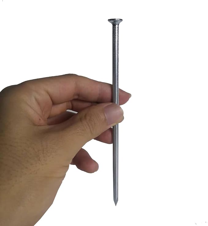 80Pcs Metal Landscape Stakes, 6 Inch Galvanized Garden Edging Nails,Landscape Edging Anchoring Spikes for Paver Edging,Turf,Weed Barriers,Tent and More