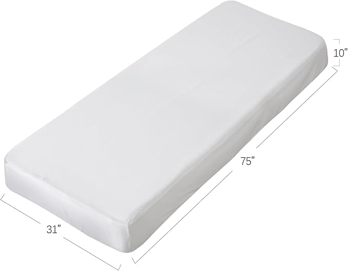 Biloban Cot Sheets 31’’×75’’ 2 Pack, Cot Size Fitted Sheet Fits for Narrow Twin Mattress/RV Bunk Mattress/Guest Beds and Folding Beds/Army Cots for Adults, White