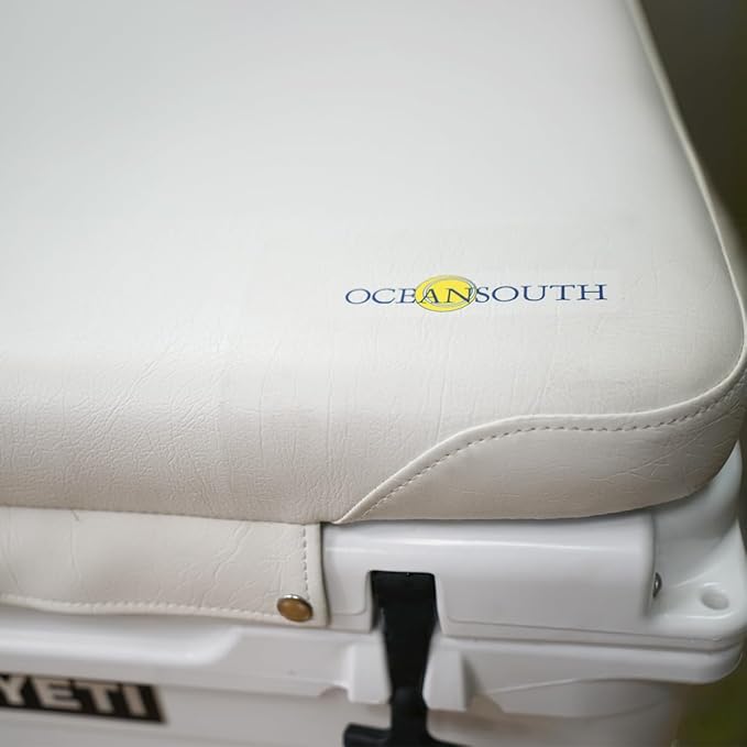 Oceansouth Seat Cushions for Yeti Coolers (Press Stud Fittings) (Camouflage, YETI 45) Camping yeti seat Cushion Handle Beach Chair ice Box chests and Coolers Foam Cooler Boat Seats