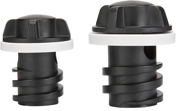 2 Pack Drain Plugs for RTIC Coolers, Large & Small Cooler Drain Plugs Compatible with RTIC 20QT, 45QT, 65QT Coolers with New Two Drains