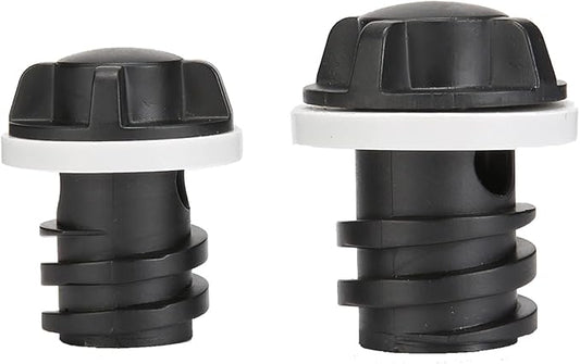 2 Pack Drain Plugs for RTIC Coolers, Large & Small Cooler Drain Plugs Compatible with RTIC 20QT, 45QT, 65QT Coolers with New Two Drains