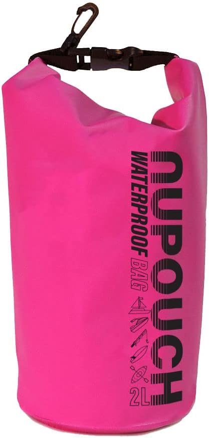 Nupouch Waterproof Dry Bag: 2L/5L/10L/20L Roll Top Lightweight Dry Storage Bag, Backpack for Travel, Swimming, Boating, Kayaking, Camping, or Beach