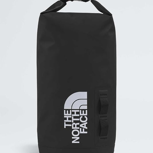 The North Face Base Camp Dry Bag - Roll-Top Waterproof Stuff Sack, Ideal for Camping Gear & Kayak Accessories, TNF Black/TNF White, 12 Liters