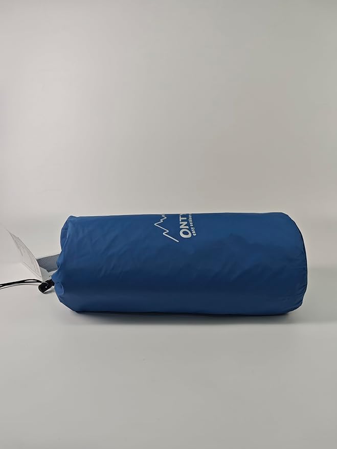 ONTYZZ Sleeping Pad Ultralight Inflatable Sleeping Pad with Built-in Foot Pump Upgraded Durable Compact Camping Air Pad for Camping Hiking Traveling, Blue