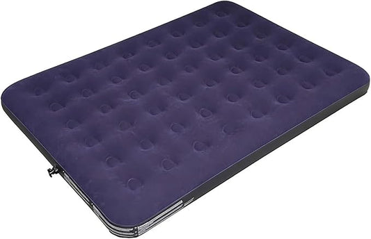 Queen Size Air Mattress - Inflatable Foldable Airbed for Camping, Home & Travel Guests, Waterproof Blow Up Mattress, Portable Sleeping Pad Accessories 80"x60"x9"