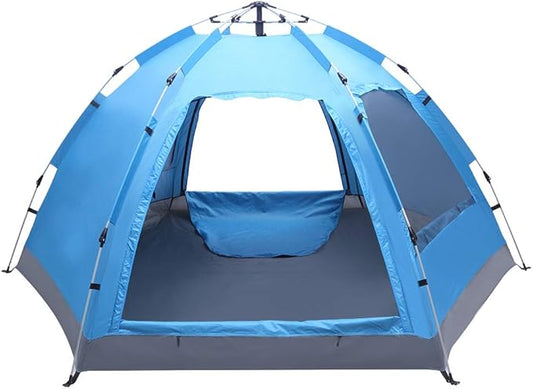 3-4 Person Automatic Family Tent, Instant Pop Up Waterproof for Camping Hiking Travel Outdoor Activities, Sports Tent Camping, Sun Shelters Tent, Advanced Venting Design