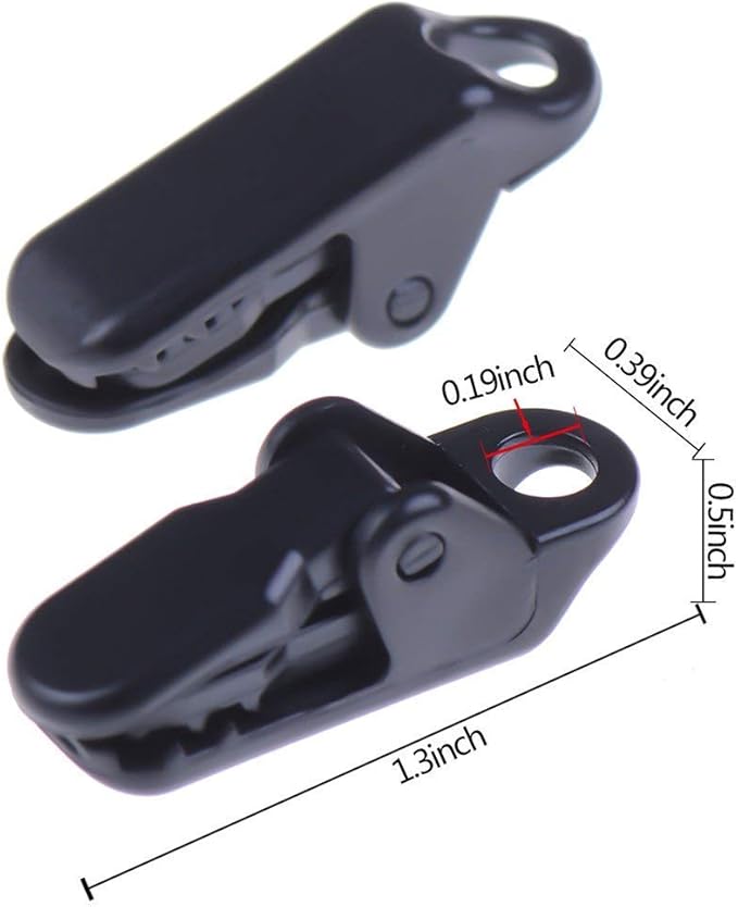 40pcs Small Clamp Tarp Sun Canopy Clamp Set Tarp Clamp Black Trap Clamp Pliers Pliers Claw Clasp Camping Clamp Tent Tight For Outdoor Use