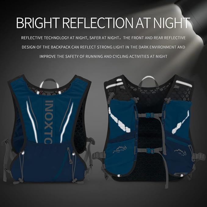 IX INOXTO Running Hydration Vest for Men Women Water Backpack for Running 3L Running Hydration Pack for Trail Running Marathon Race Hiking