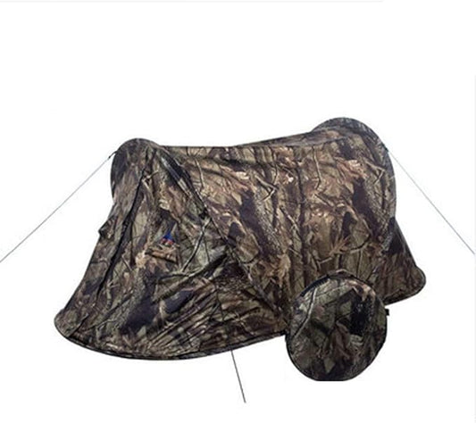 Portable Outdoor 2-Person Camouflage Camping Hiking Easy Installation Instant Pop-Up Tent, Waterproof, Ultra-Light Hiking, Camping, Hunting, Fishing Pop-Up Tent