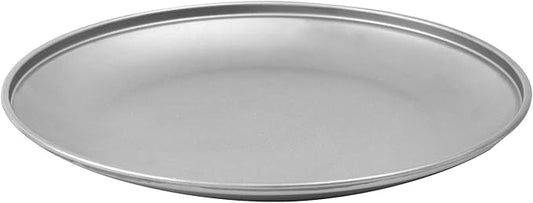 Pure Titanium Camping Plate 8.58 inch Ultralight Metal Dish Plate Outdoor Tableware