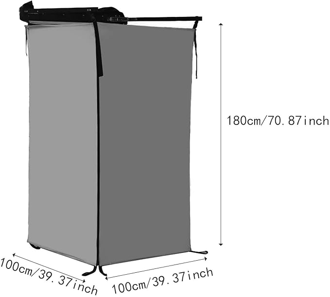Vehicle Side Shower Tent Changing Dressing Room Hiking Outdoor Shower Room Toilet Stall for Long Road Trips Restroom SUV Van