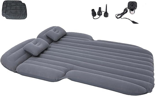 Inflatable SUV Air Mattress Thickened Flocking Inflatable Car Camping Travel Air Mattress with 2 Pillows & Air Pump,Portable Car Sleeping Bed for SUV|MPV|Minivan