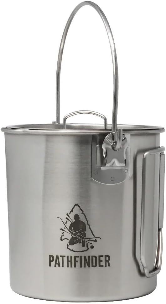 The Pathfinder School Stainless Steel Bush Pot and Lid Set (32 ounce)