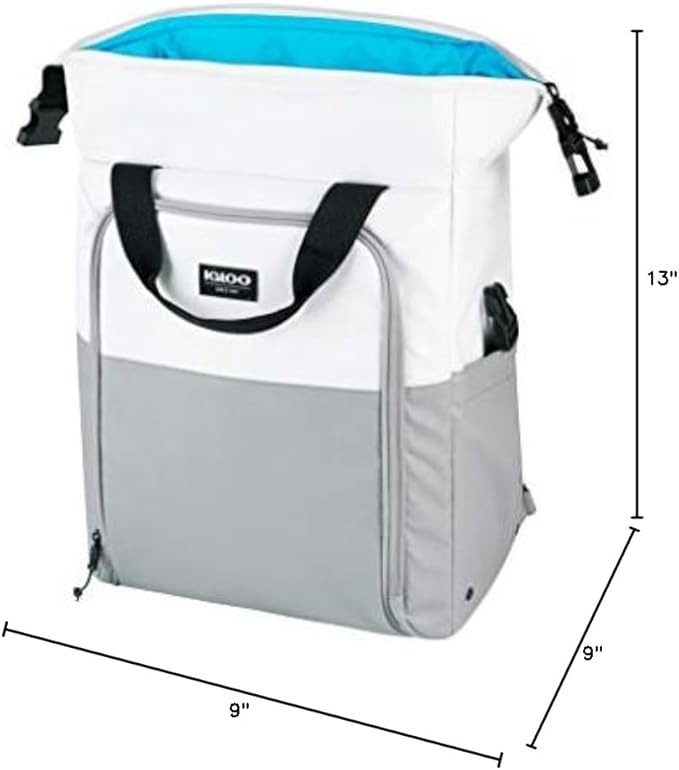 Igloo 30-Can Switch Backpack Seadrift White/Gray
