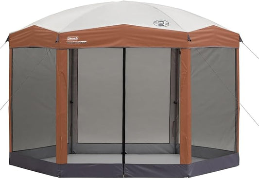 Coleman Back Home Screened Canopy Tent with Instant Setup, Outdoor Gazebo for Bug-Free Lounging, Fits Over Picnic Tables, Ideal for Parties, Events, Tailgates, Dining, & More