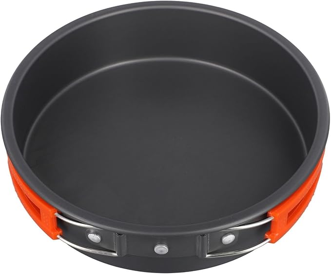 Aluminum Alloy Non-Stick Frying Pan With Folding Handle Camping Cooking Pan, Nonstick And Foldable Frying Pan For Outdoor Camping Picnic Hiking(large)