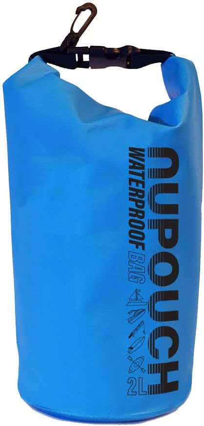 Nupouch Waterproof Dry Bag: 2L/5L/10L/20L Roll Top Lightweight Dry Storage Bag, Backpack for Travel, Swimming, Boating, Kayaking, Camping, or Beach