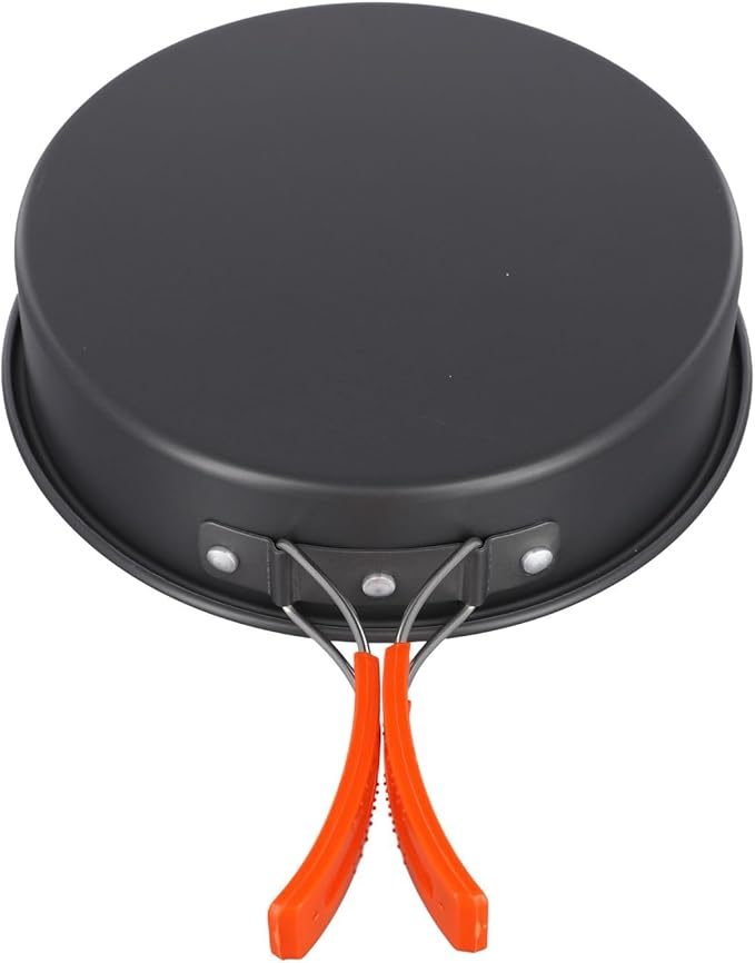 Aluminum Alloy Non-Stick Frying Pan With Folding Handle Camping Cooking Pan, Nonstick And Foldable Frying Pan For Outdoor Camping Picnic Hiking(large)