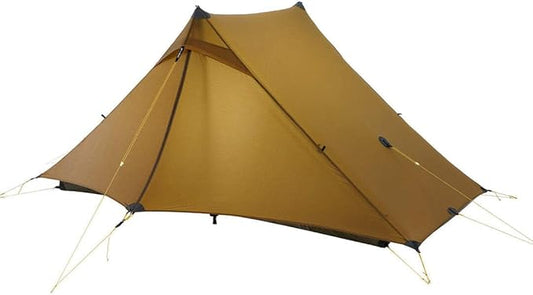 3F UL GEAR Lanshan 2 Person Tent Hiking Ultralight Camping Tent Professional 15D Silnylon Rodless Trekking Pole Tent Waterproof Backpacking Outdoor for Camping, Bivvy