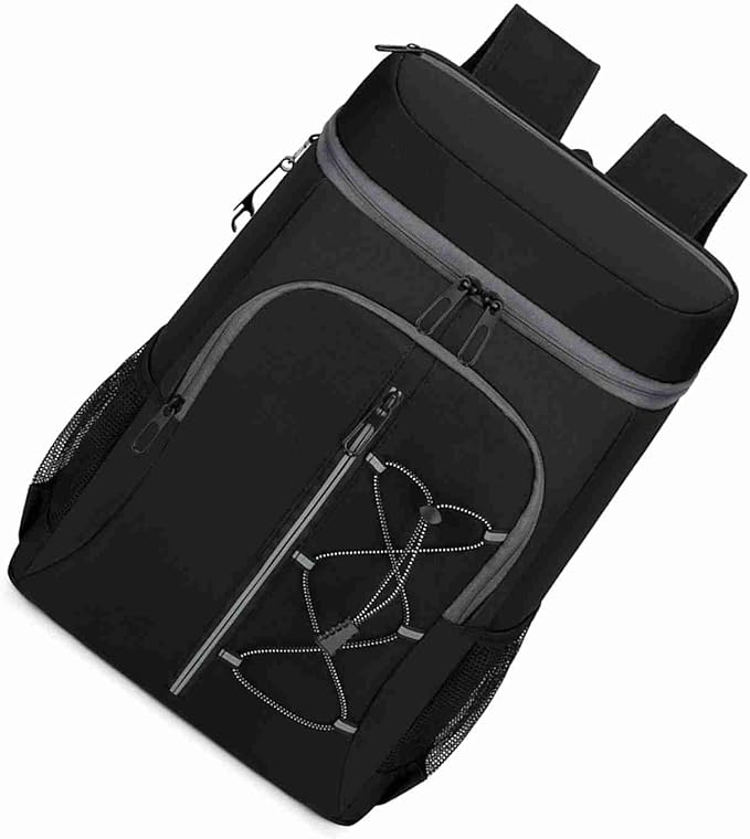 Insulated Cooler Backpack Leak Proof Aluminum Foil Inner Oxford Exterior for Camping Hiking Outdoors