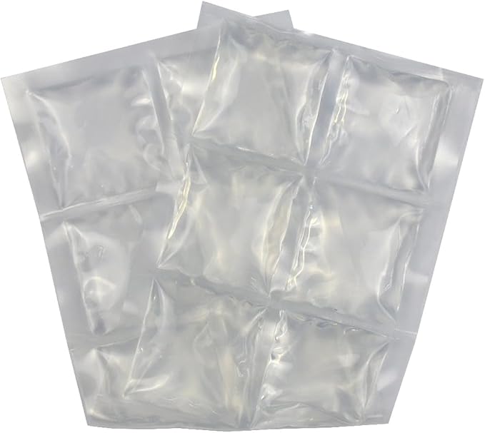 2-Pack Flexible Ice Sheets-4.9x13.4 for Any Lunch Boxes & Bags & Coolers - Reusable Freezer Packs Stay Foldable When Frozen, No Leak Gel Wrap to Keep Food/Drinks Cold for Hours for Work, BBQ, Camping