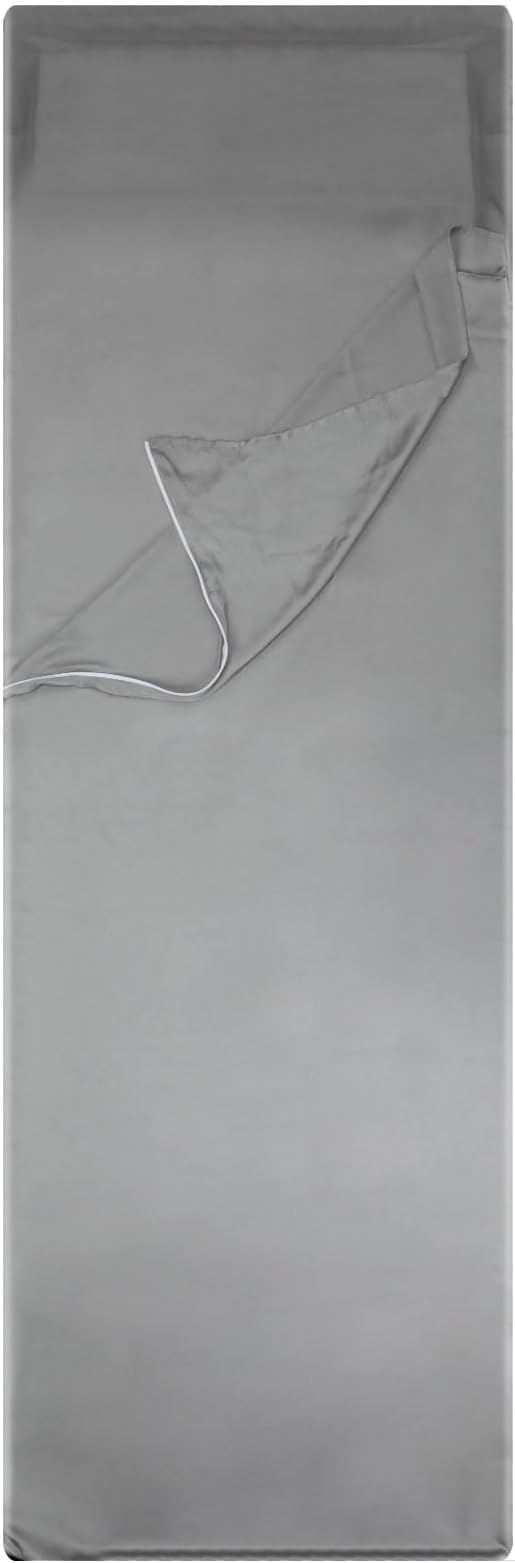 Chiffon Sleeping Bag Liner - Adult Sleep Sack & Travel Sheet for Hotel - Ideal for Camping, Hiking, Backpacking, Sofa, RV, Summer Warm Weather Seasons
